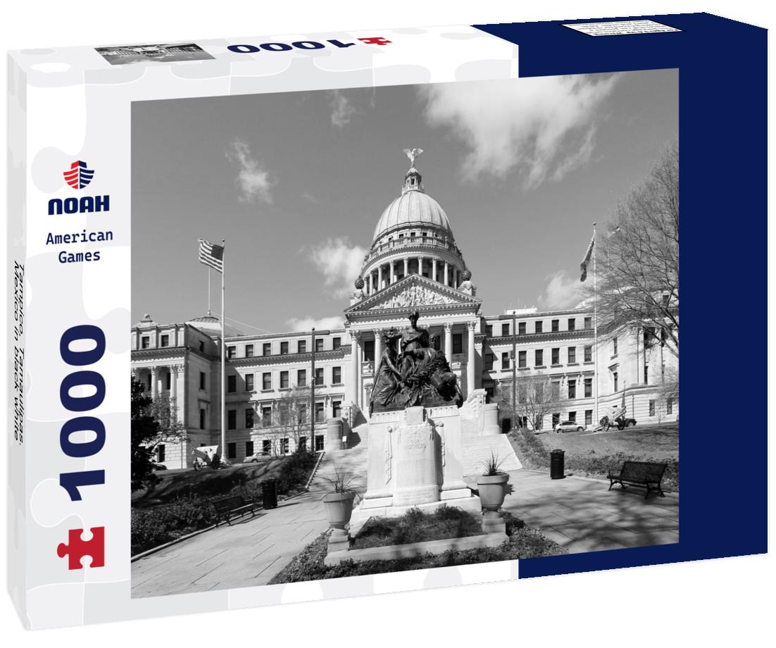 Noah Jigsaw Puzzle Tampico, Tamaulipas. Mexico in black white 1000 pieces
