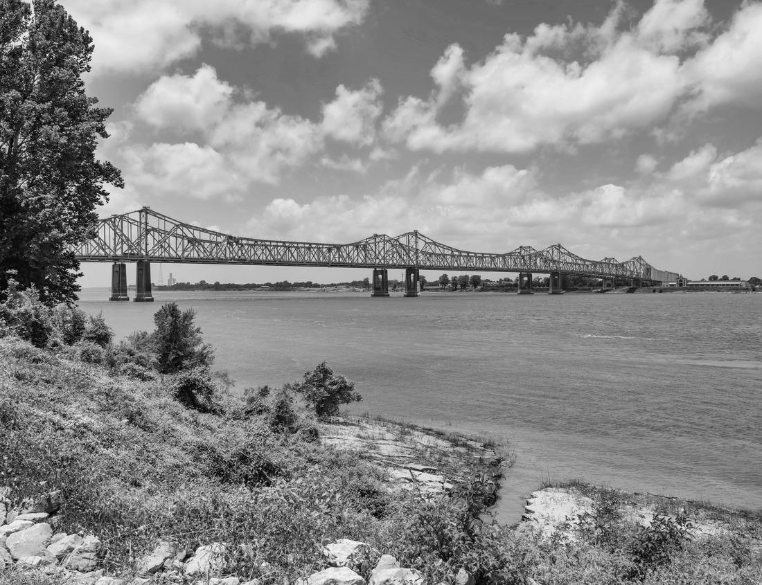 Noah Jigsaw Puzzle Newport News, Virginia, USA from above at dusk in black white 1000 pieces