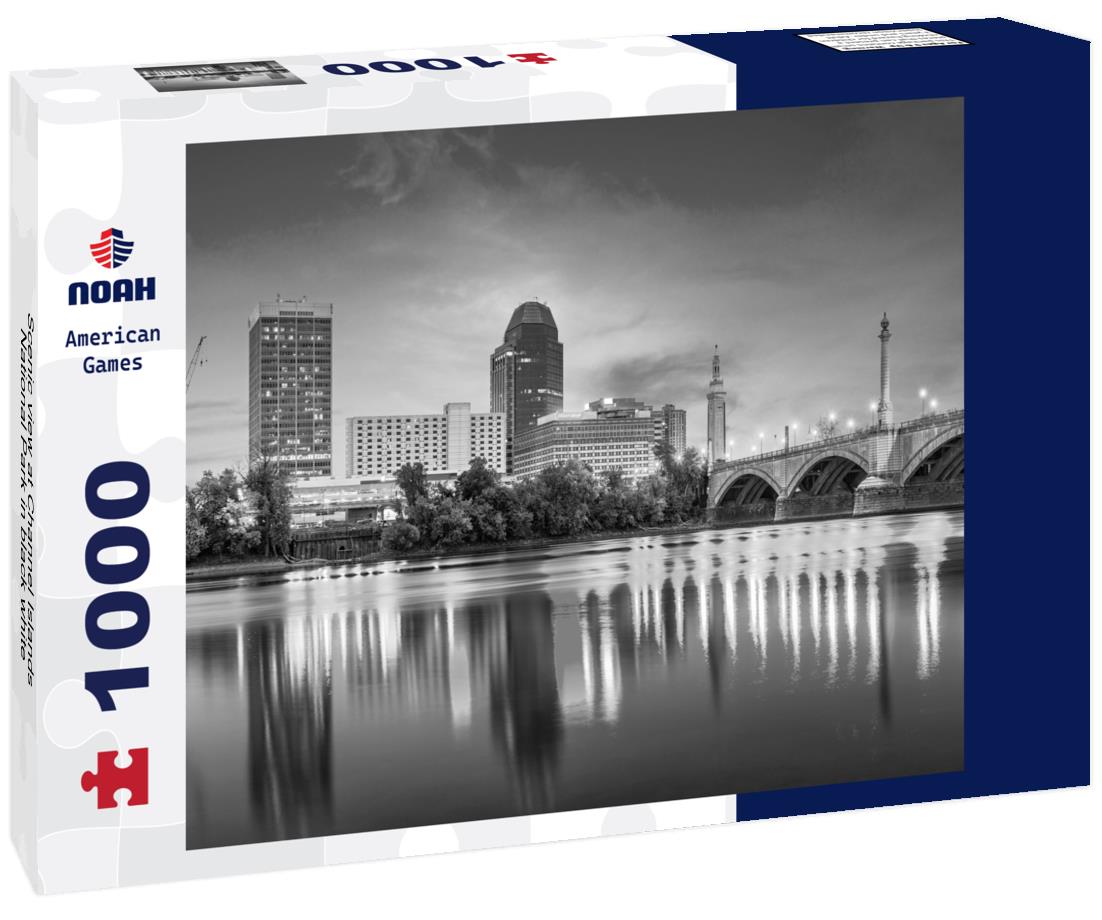 Noah Jigsaw Puzzle Scenic view at Channel Islands National Park in black white 1000 pieces