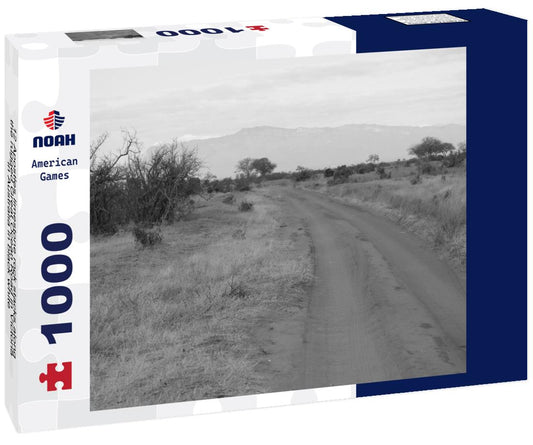 Noah Jigsaw Puzzle 12 Apostles limestone rock stacks along the rugged Great Ocean Road in Victoria in Australia in black white 1000 pieces