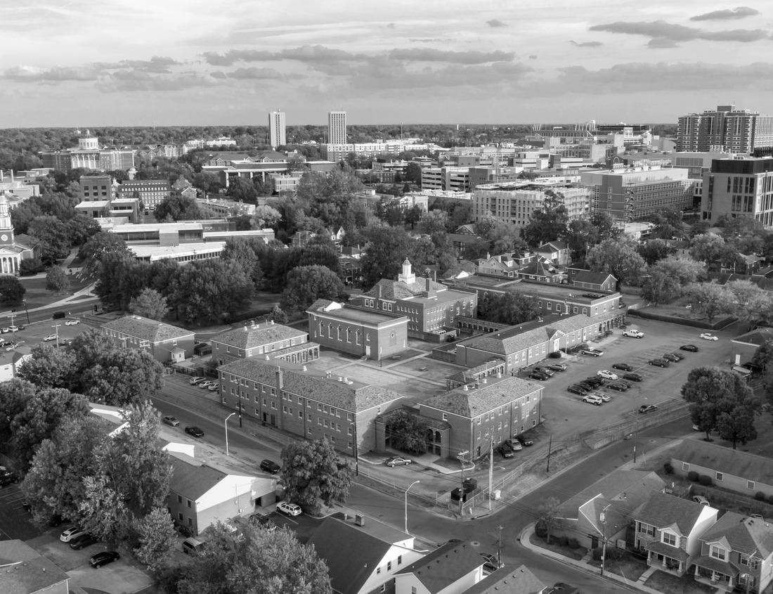 Noah Jigsaw Puzzle View of the Borobudur Temple in Central Java, Indonesia in black white 1000 pieces