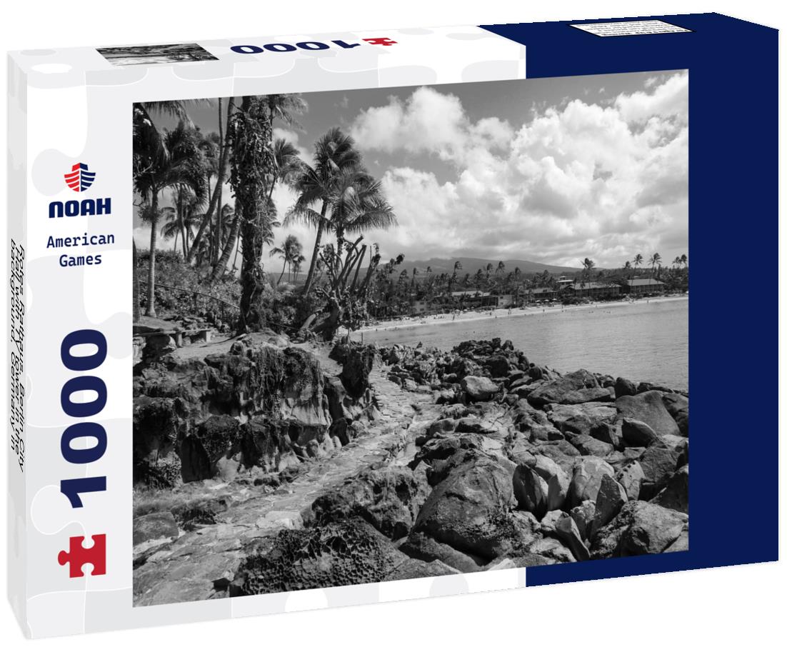 Noah Jigsaw Puzzle Rotes Rathaus, Berlin City Hall with TV tower in the background, Germany in black white 1000 pieces