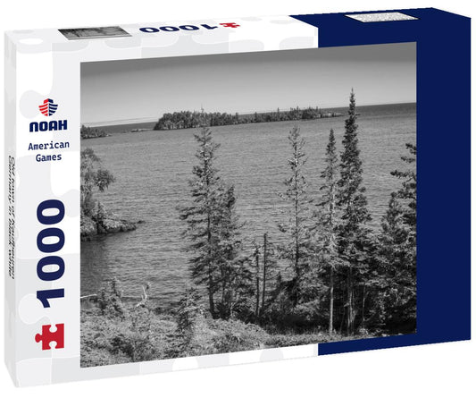 Noah Jigsaw Puzzle Old town of Kaufbeuren, Germany in black white 1000 pieces