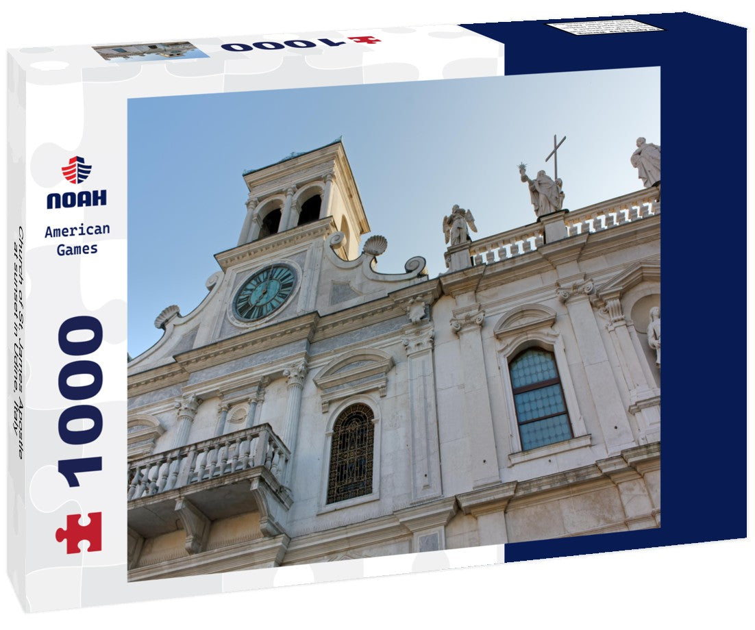 Noah Jigsaw Puzzle Church of St. James Apostle at sunset in Udine, Italy 1000 pieces