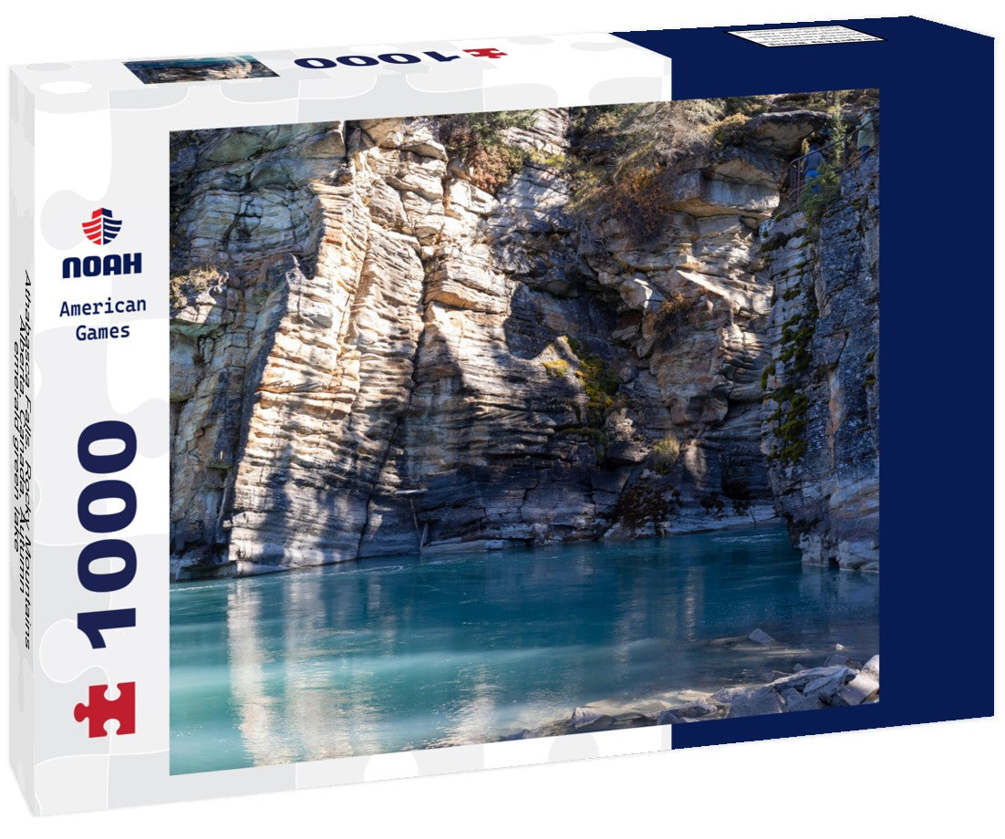 Noah Jigsaw Puzzle Athabasca Falls, Rocky Mountains, Alberta, Canada, Autumn, emerald green lake 1000 pieces