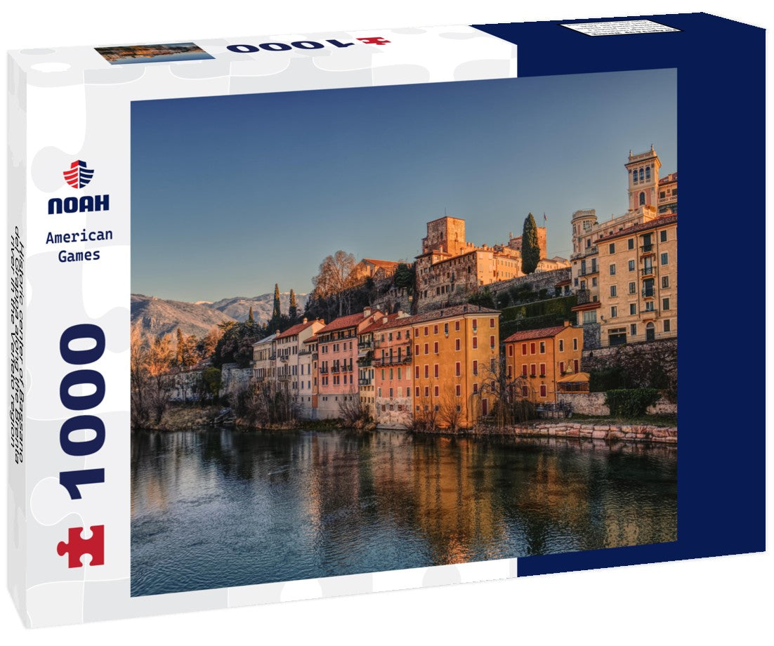 Noah Jigsaw Puzzle Historic center of Bassano del Grappa along the Brenta river in the Veneto region, Italy 1000 pieces