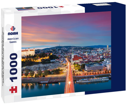 Noah Jigsaw Puzzle Bratislava, Slovakia. Aerial cityscape image of Bratislava, capital city of Slovakia during beautiful autumn sunset 1000 pieces