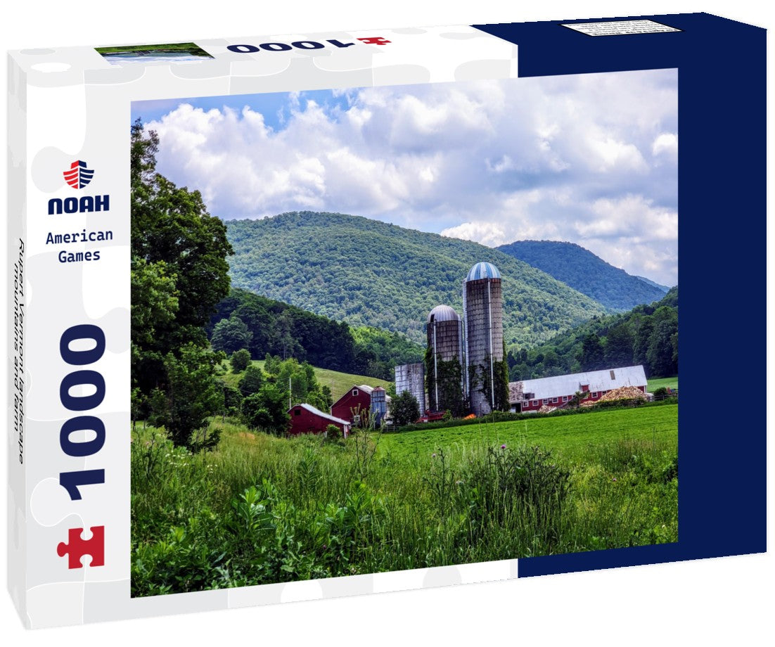 Noah Jigsaw Puzzle Rupert Vermont landscape mountains and farm 1000 pieces