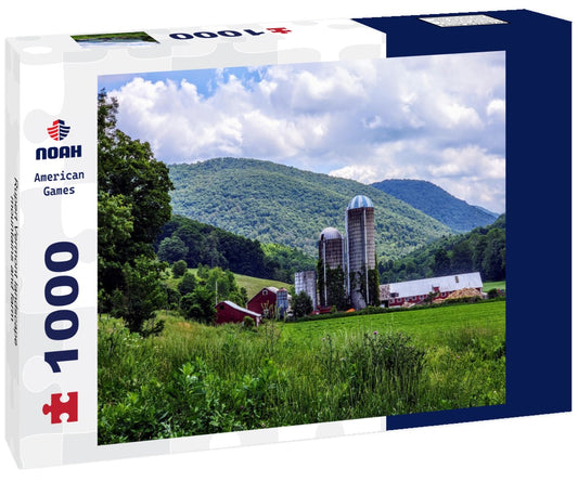 Noah Jigsaw Puzzle Rupert Vermont landscape mountains and farm 1000 pieces