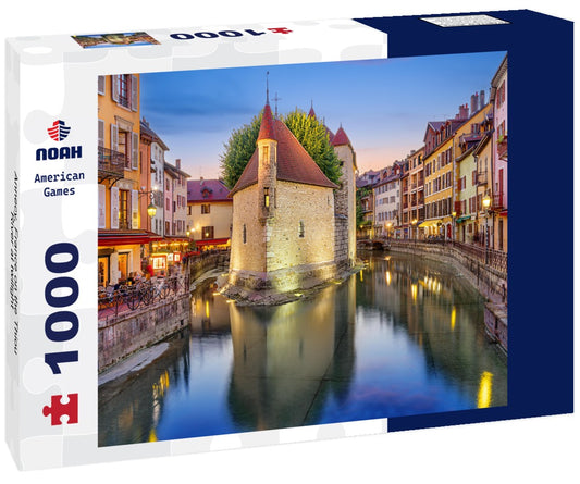 Noah Jigsaw Puzzle Annecy, France on the Thiou River at twilight 1000 pieces