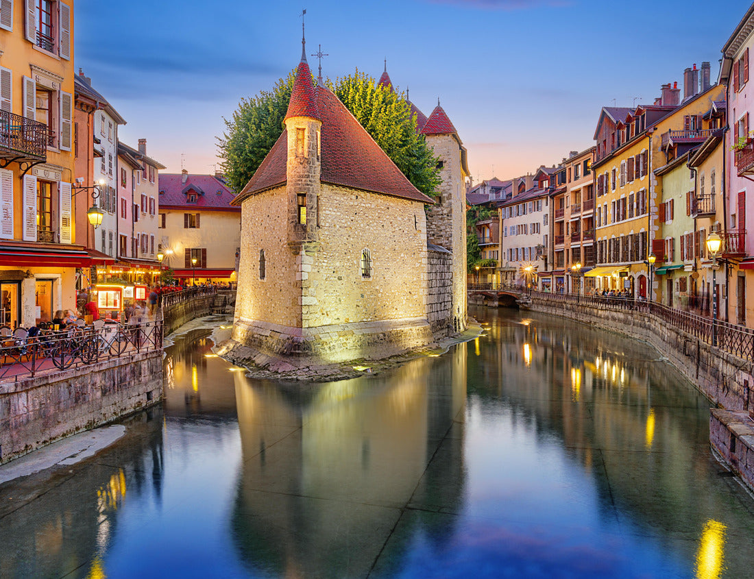 Noah Jigsaw Puzzle Annecy, France on the Thiou River at twilight 1000 pieces