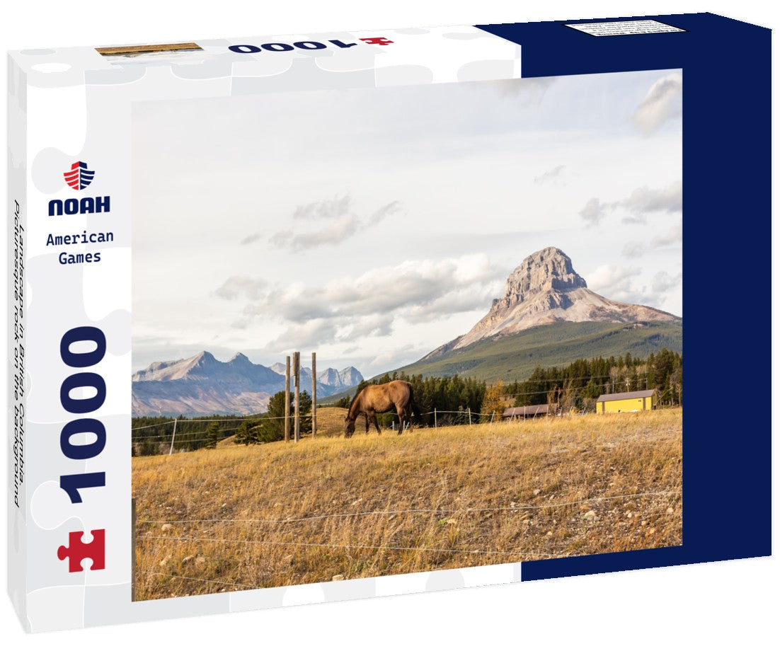 Noah Jigsaw Puzzle Landscape in British Columbia. Picturesque rock on the background 1000 pieces