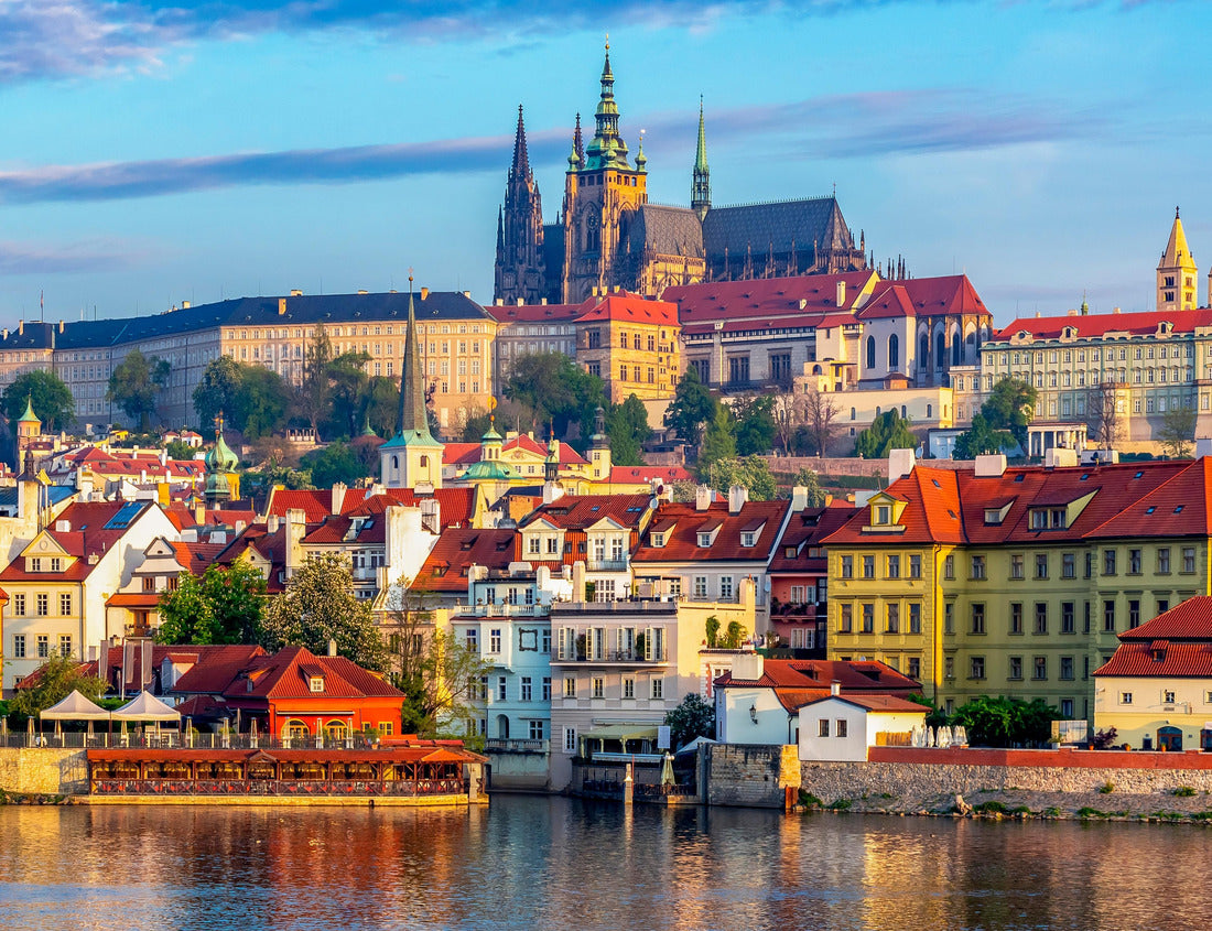 St. Vitus cathedral in Hradcany castle over Lesser town, Prague, Czech Republic 1000pc Puzzle