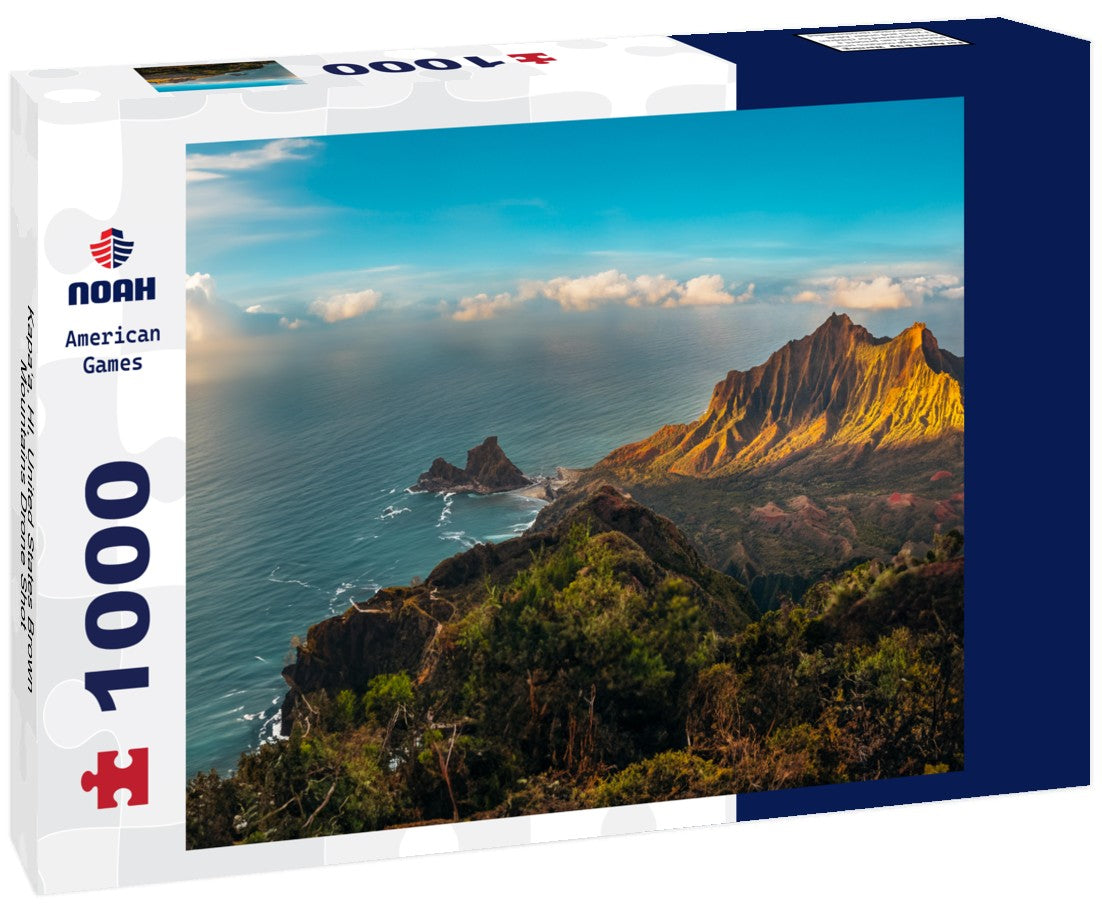 Noah Jigsaw Puzzle Kapa?a, HI, United States Brown Mountains Drone Shot 1000 pieces
