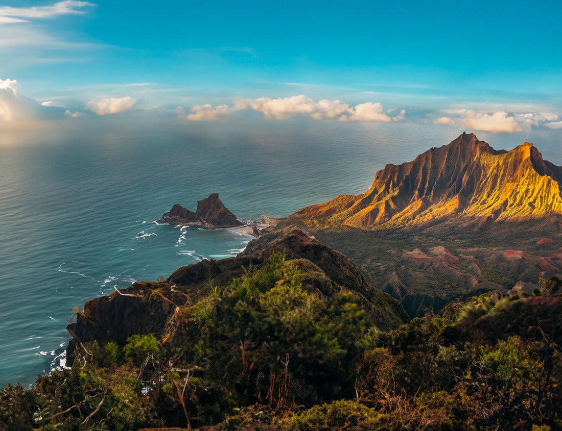 Noah Jigsaw Puzzle Kapa?a, HI, United States Brown Mountains Drone Shot 1000 pieces