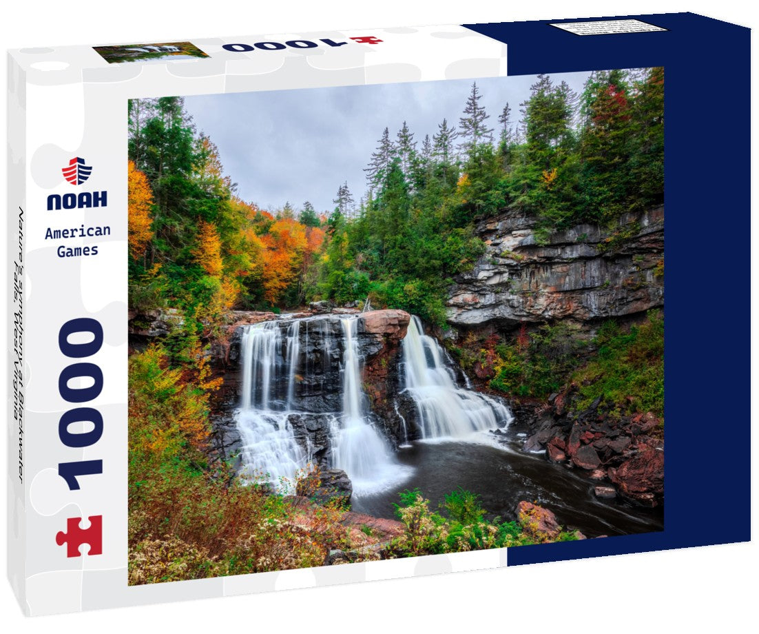 Noah Jigsaw Puzzle Nature's symphony at Blackwater Falls, West Virginia 1000 pieces