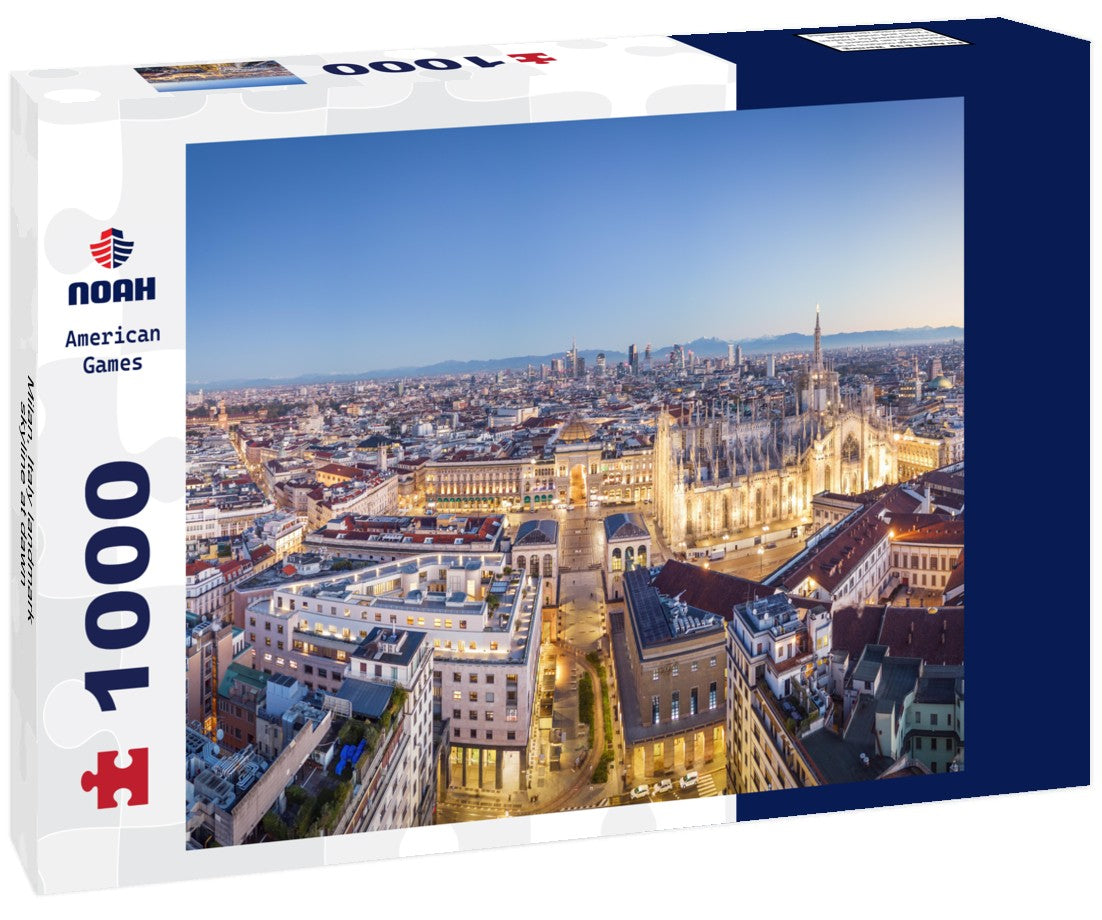 Noah Jigsaw Puzzle Milan, Italy landmark skyline at dawn 1000 pieces