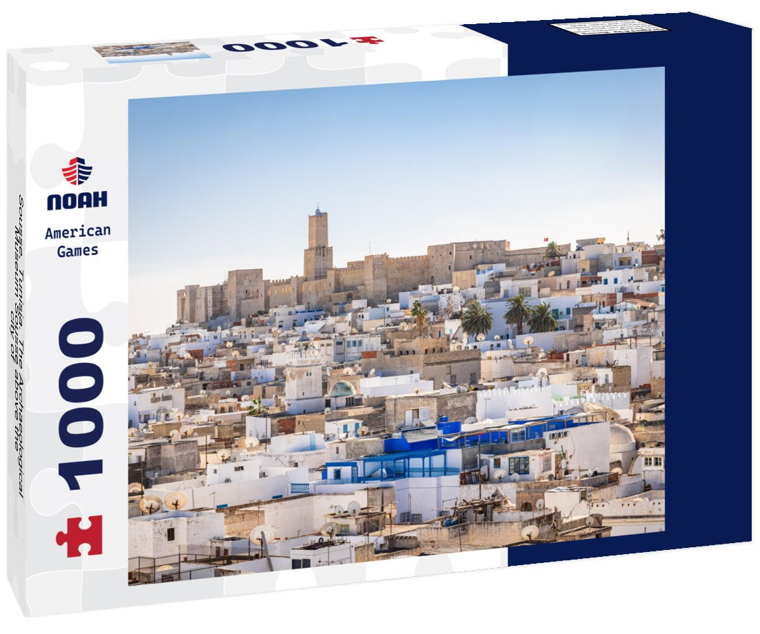 Sousse, Tunisia. The Archaeological Museum Sousse above the city of 1000pc Puzzle