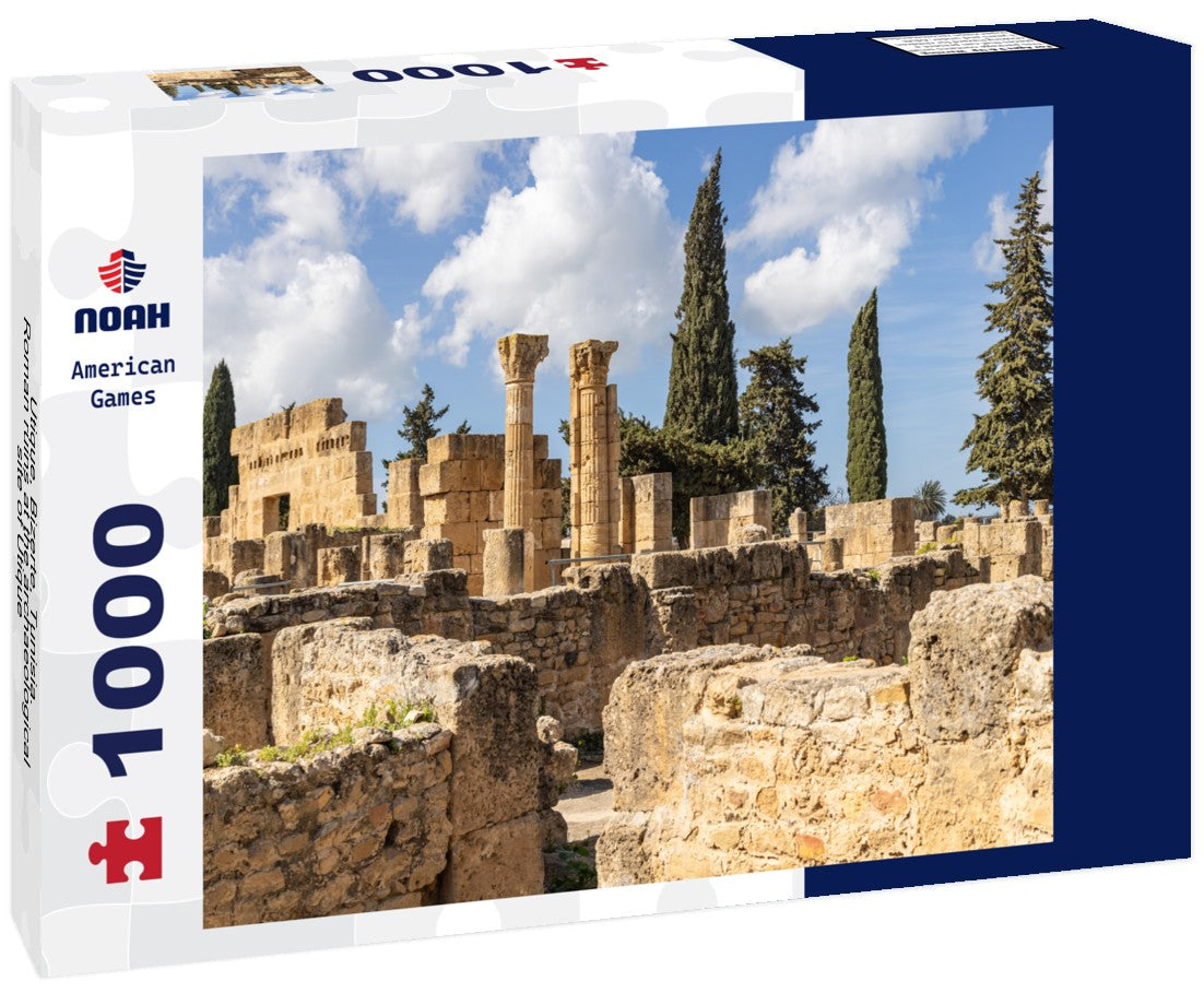 Utique, Bizerte, Tunisia. Roman ruins at the archaeological site of Utique 1000pc Puzzle