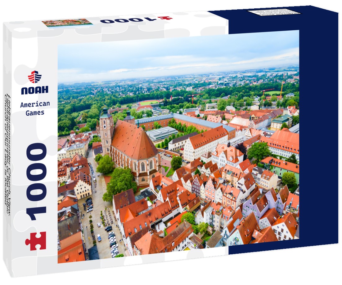 Noah Jigsaw Puzzle Liebfrauenmunster Church View. Liebfrauenmunster or the Gothic Church of Our Lady is located in Ingolstadt in Bavaria 1000 pieces