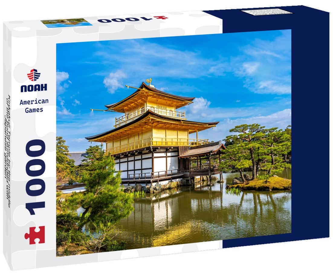 Noah Jigsaw Puzzle Kinkakuji Temple by the middle of the pond surrounded with Japanese garden 1000 pieces