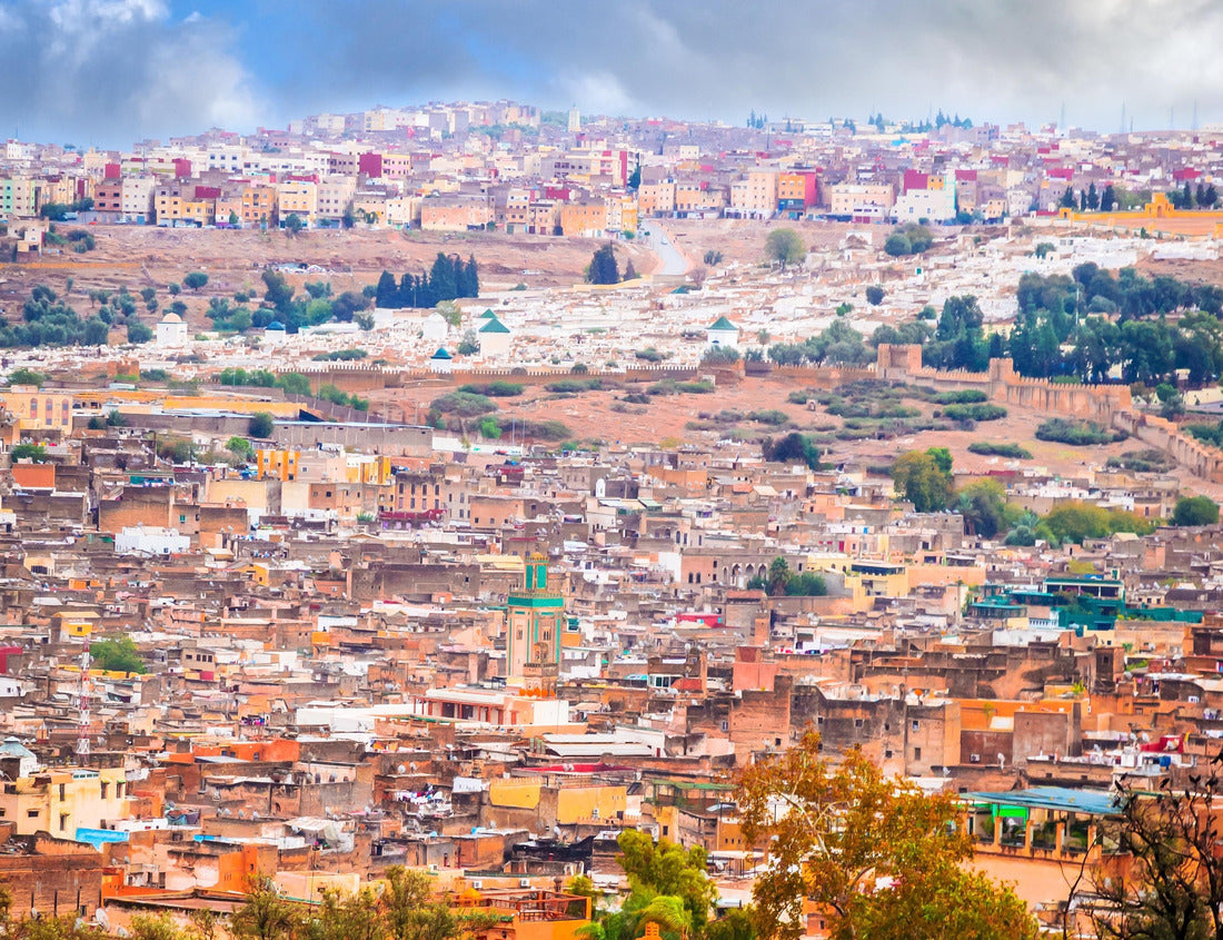 Noah Jigsaw Puzzle Aerial view on medina of beautiful city Fes, Morocco 1000 pieces