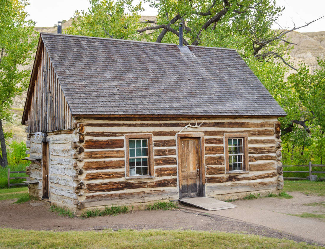 The Maltese Cross Cabin in Theodore Roosevelt National Park in Western North Dakota 1000pc Puzzle