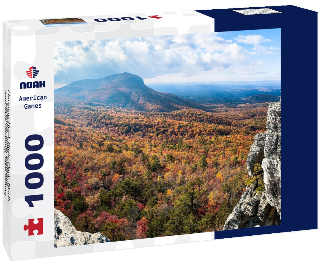 Noah Jigsaw Puzzle Hanging Rock State Park, North Carolina. cliffs, plateaus, with rock climbing, lake fishing, swimming, camping, hiking 1000 pieces