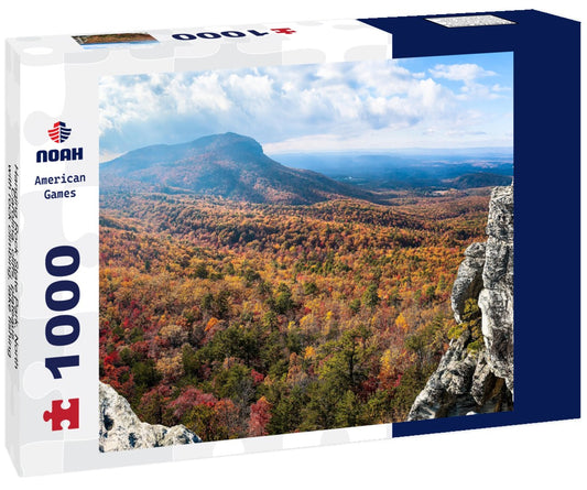 Noah Jigsaw Puzzle Hanging Rock State Park, North Carolina. cliffs, plateaus, with rock climbing, lake fishing, swimming, camping, hiking 1000 pieces