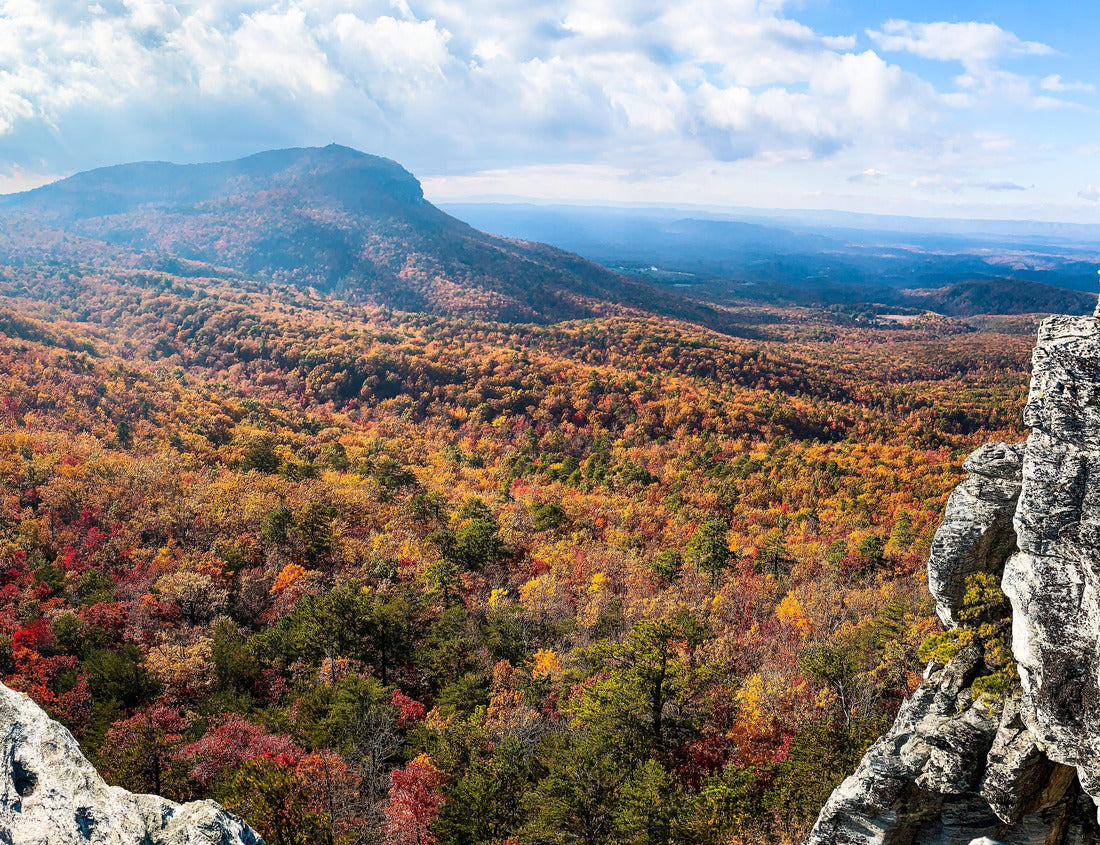 Noah Jigsaw Puzzle Hanging Rock State Park, North Carolina. cliffs, plateaus, with rock climbing, lake fishing, swimming, camping, hiking 1000 pieces