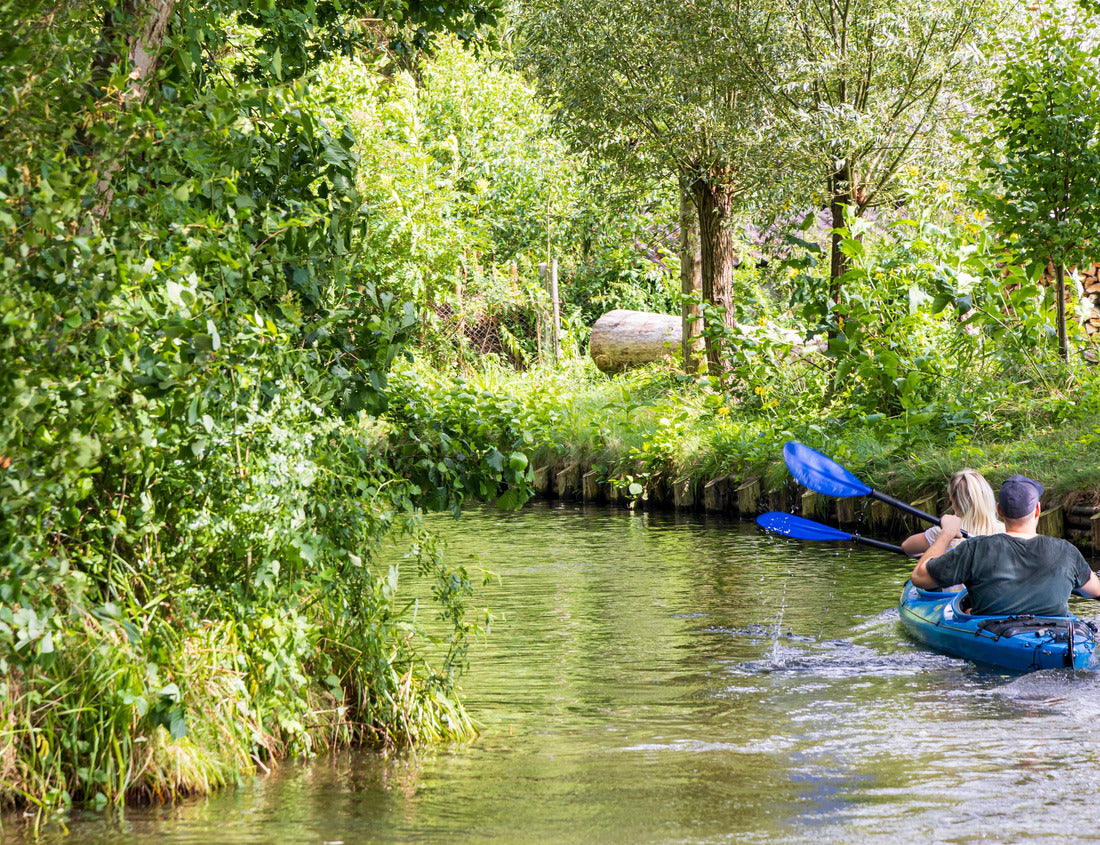 Noah Jigsaw Puzzle Canoeing in Spreewald Venice with many canals and water fun between Dresden and Berlin in Brandenburg, Germany 1000 pieces