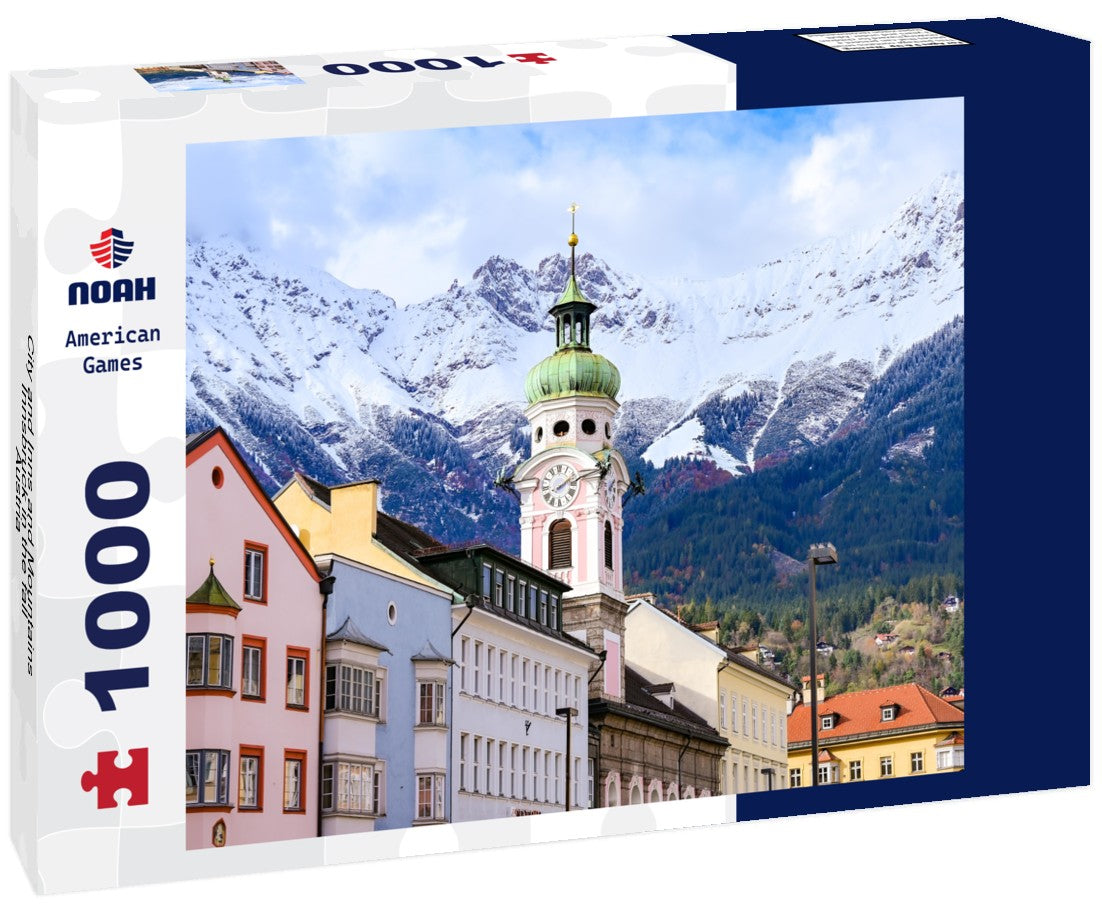 Noah Jigsaw Puzzle City and Inns and Mountains, Innsbruck in the fall, Austria 1000 pieces