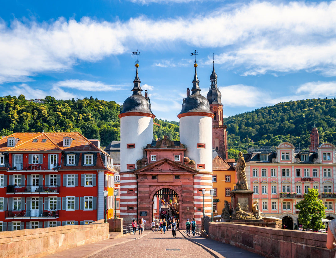 Old bridge, old town of Heidelberg, Germany 1000pc Puzzle