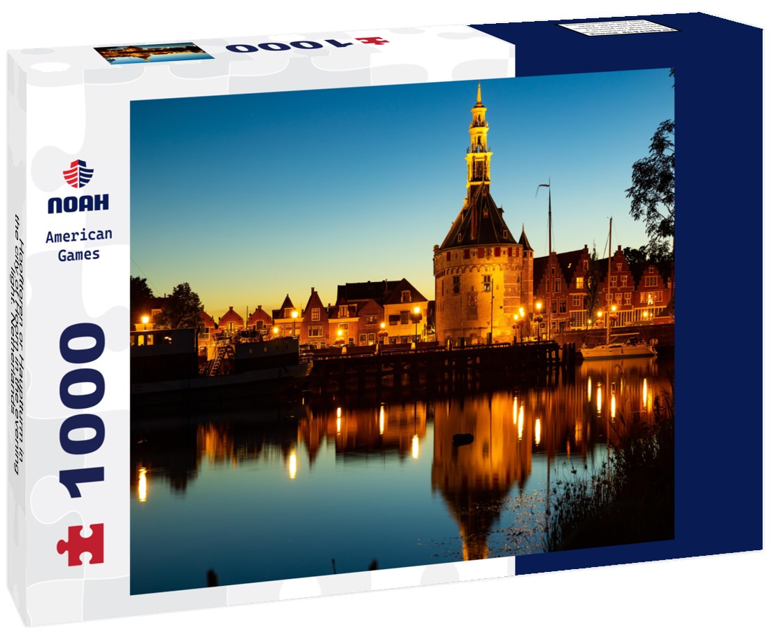 Noah Jigsaw Puzzle Hoofttoren or Hauptturm in the city of Hoorn in the evening light. Netherlands 1000 pieces