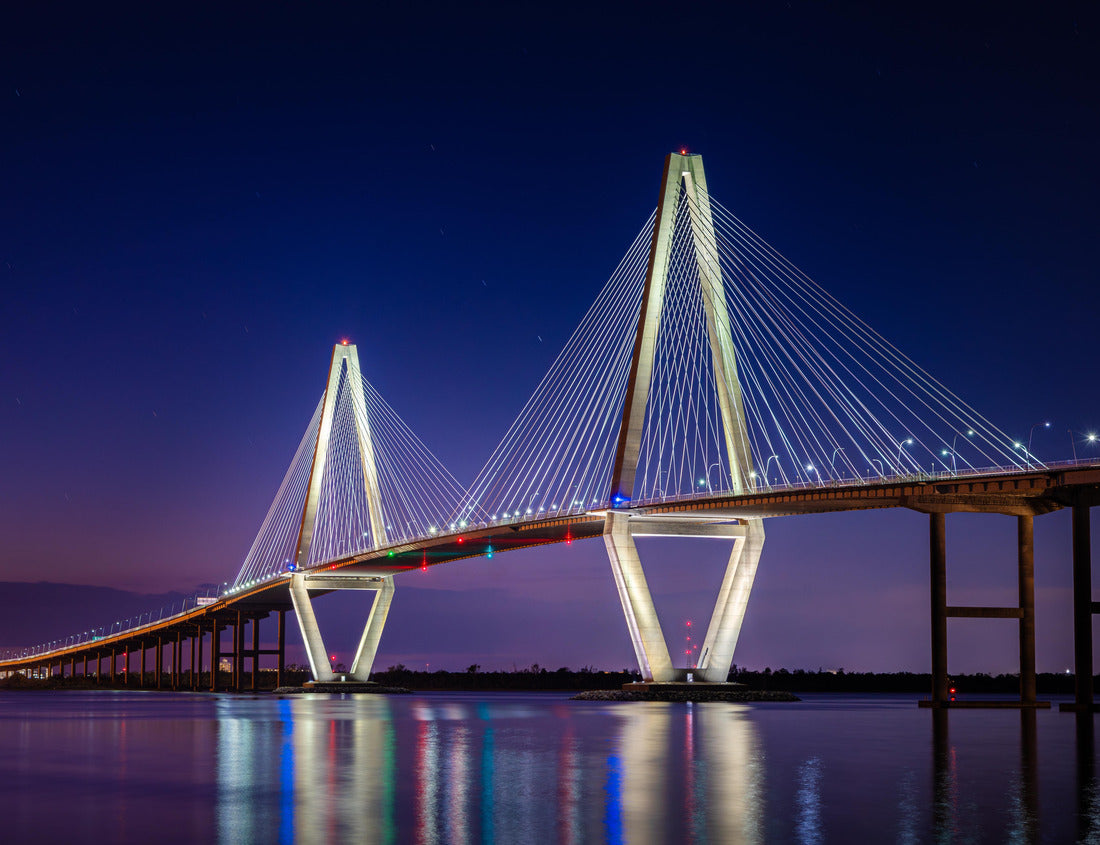 The Arthur Ravenel Jr. Bridge over the Cooper River in Charleston, South Carolina. The Ravenel Bridge is 2.7 miles long and features a pedestrian walkway the entire length 1000pc Puzzle