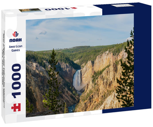 Noah Jigsaw Puzzle Canyon Village Lower Falls on the Yellowstone River at Artist point, Yellowstone National Park, Wyoming, USA 1000 pieces