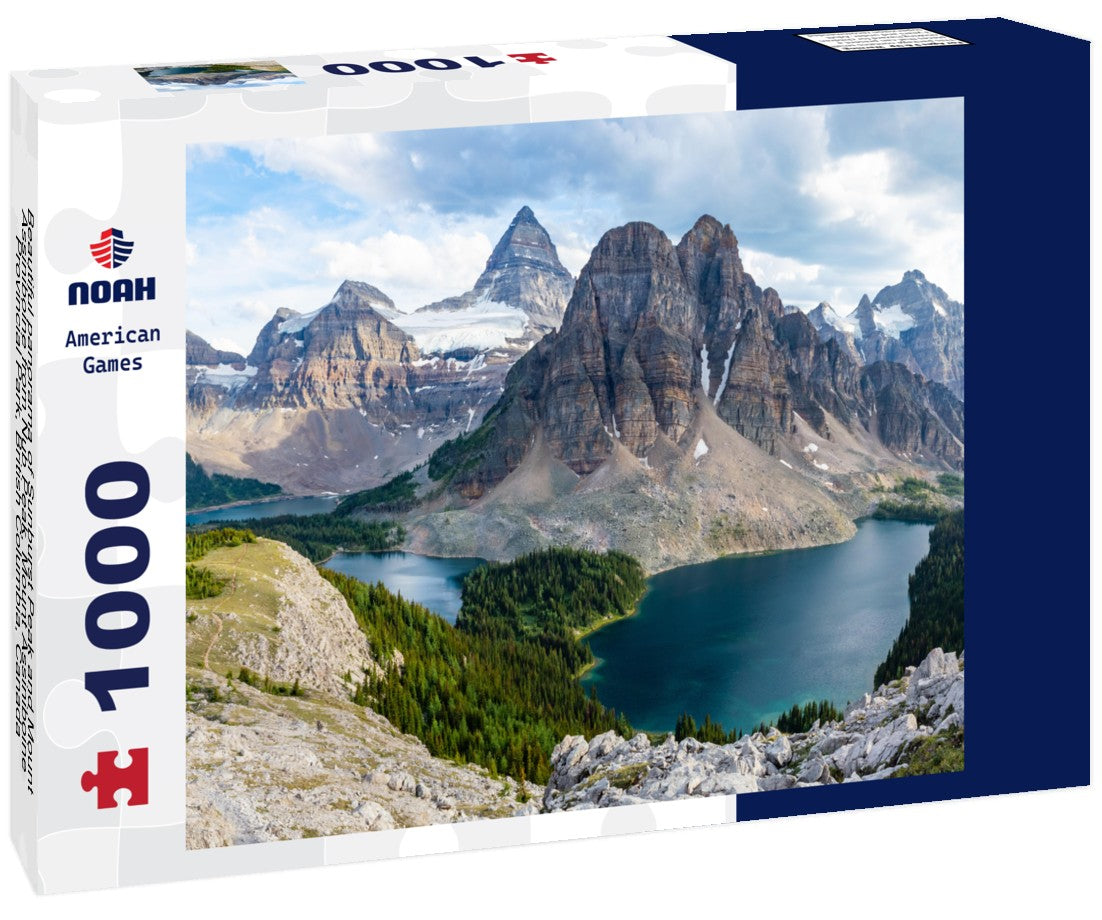 Noah Jigsaw Puzzle Beautiful panorama of Sunburst Peak and Mount Assiniboine from Nub Peak, Mount Assiniboine Provincial Park, British Columbia, Canada 1000 pieces