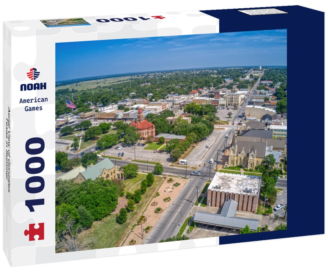 Noah Jigsaw Puzzle Aerial View of Gonzales, Texas in Summer 1000 pieces