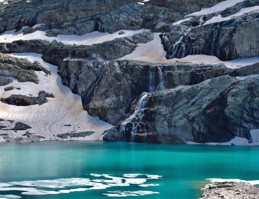 Noah Jigsaw Puzzle Ice Lake Waterfall Mountains Austria - Eissee Wasserfall Nationalpark Hohe Tauern Austria 1000 pieces