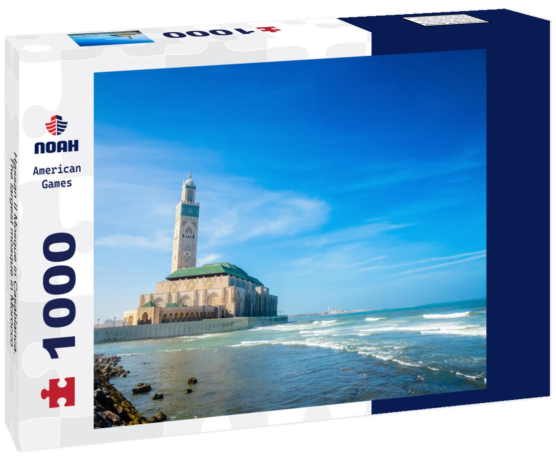 Noah Jigsaw Puzzle Hassan II Mosque in Casablanca. The largest mosque in Morocco 1000 pieces