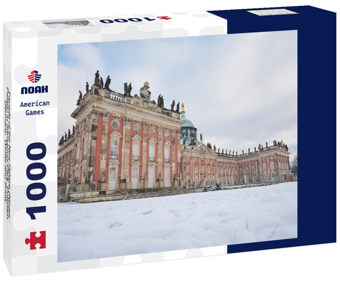 Noah Jigsaw Puzzle Facade of the New Palace (Neues Palais) in Sanssouci Park, Potsdam, Germany. Winter and Snow 1000 pieces