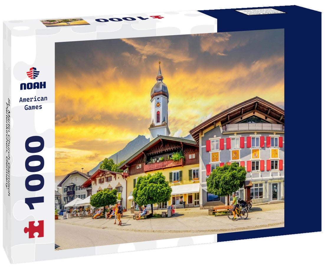 Noah Jigsaw Puzzle St. Martin Church Garmisch Partenkirchen, Germany 1000 pieces