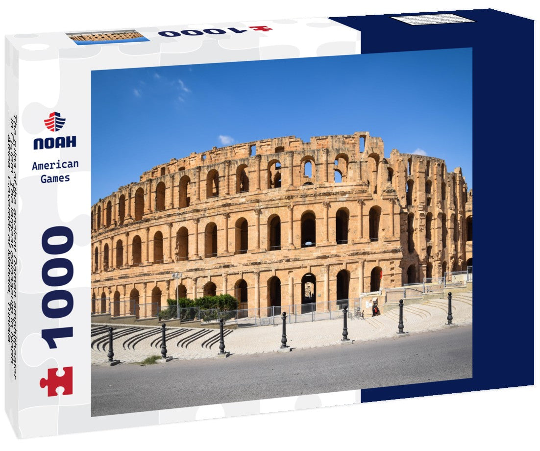 The ruins of the ancient Roman amphitheater in El-Jem. The largest colosseum in North Africa. Governor of Mahdia, Tunisia 1000pc Puzzle