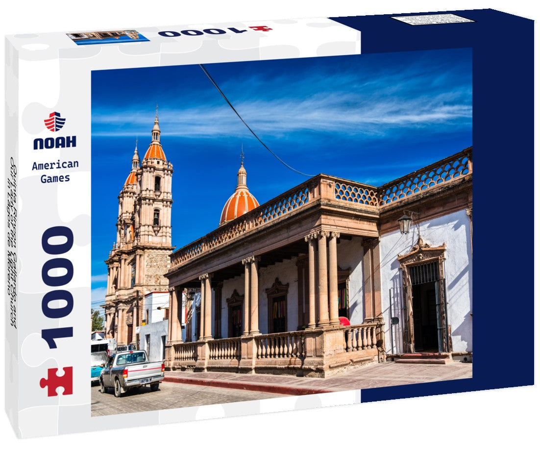 Quinta Rincon Gallardo and Our Lady of the Light Church in Lagos de Moreno - Jalisco, Mexico 1000pc Puzzle