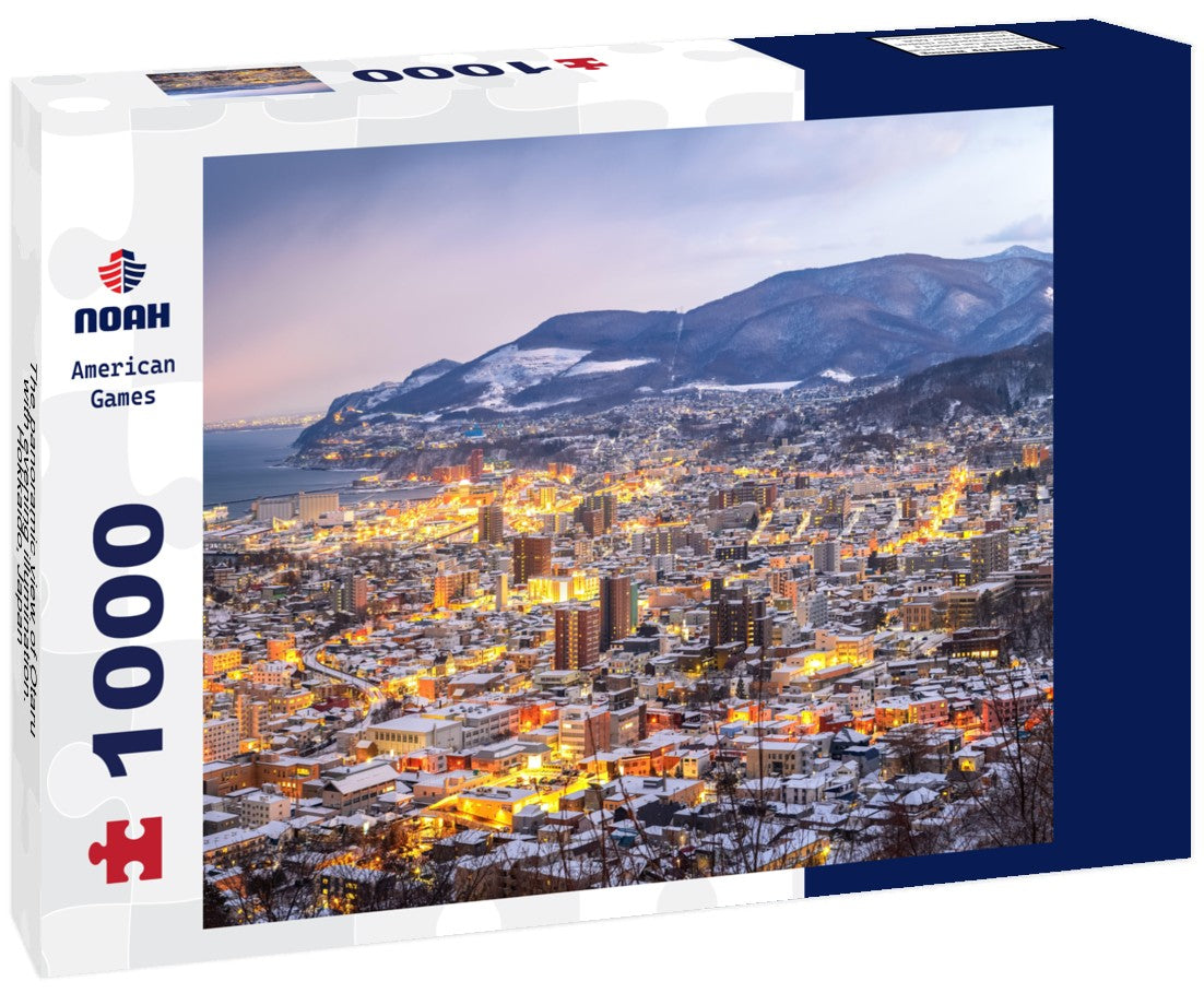 The Otaru with evening illumination. Hokkaido, Japan 1000pc Puzzle