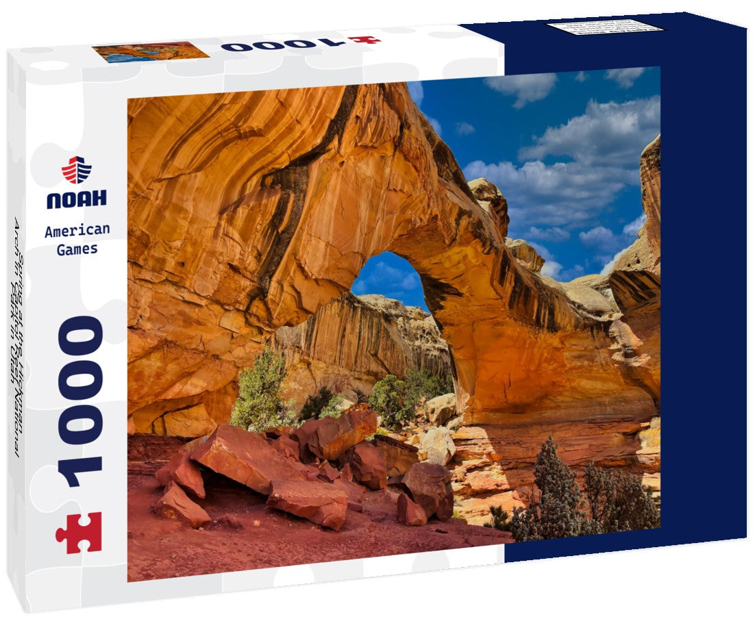 Spring at the Hickman Arch in Capitol Reef National Park in Utah 1000pc Puzzle