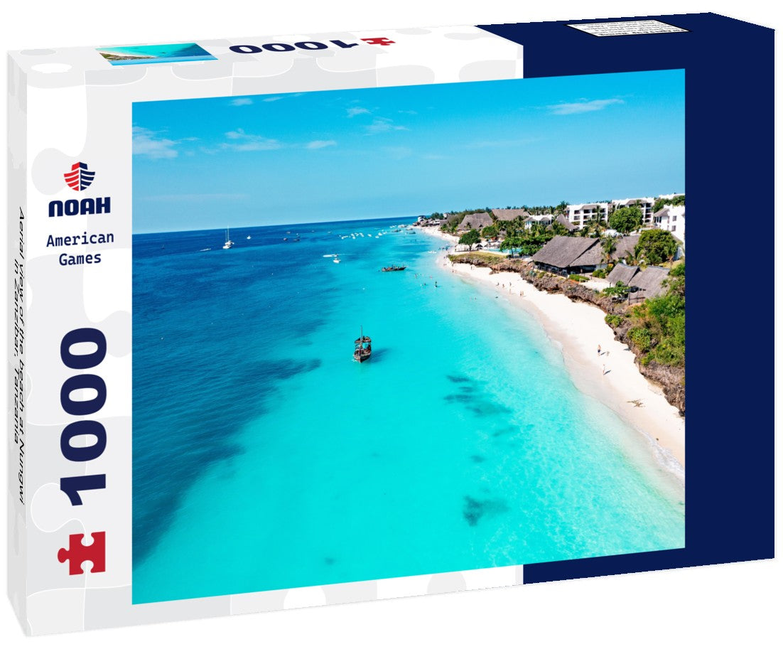 Noah Jigsaw Puzzle Aerial view of the beach at Nungwi in Zanzibar, Tanzania 1000 pieces