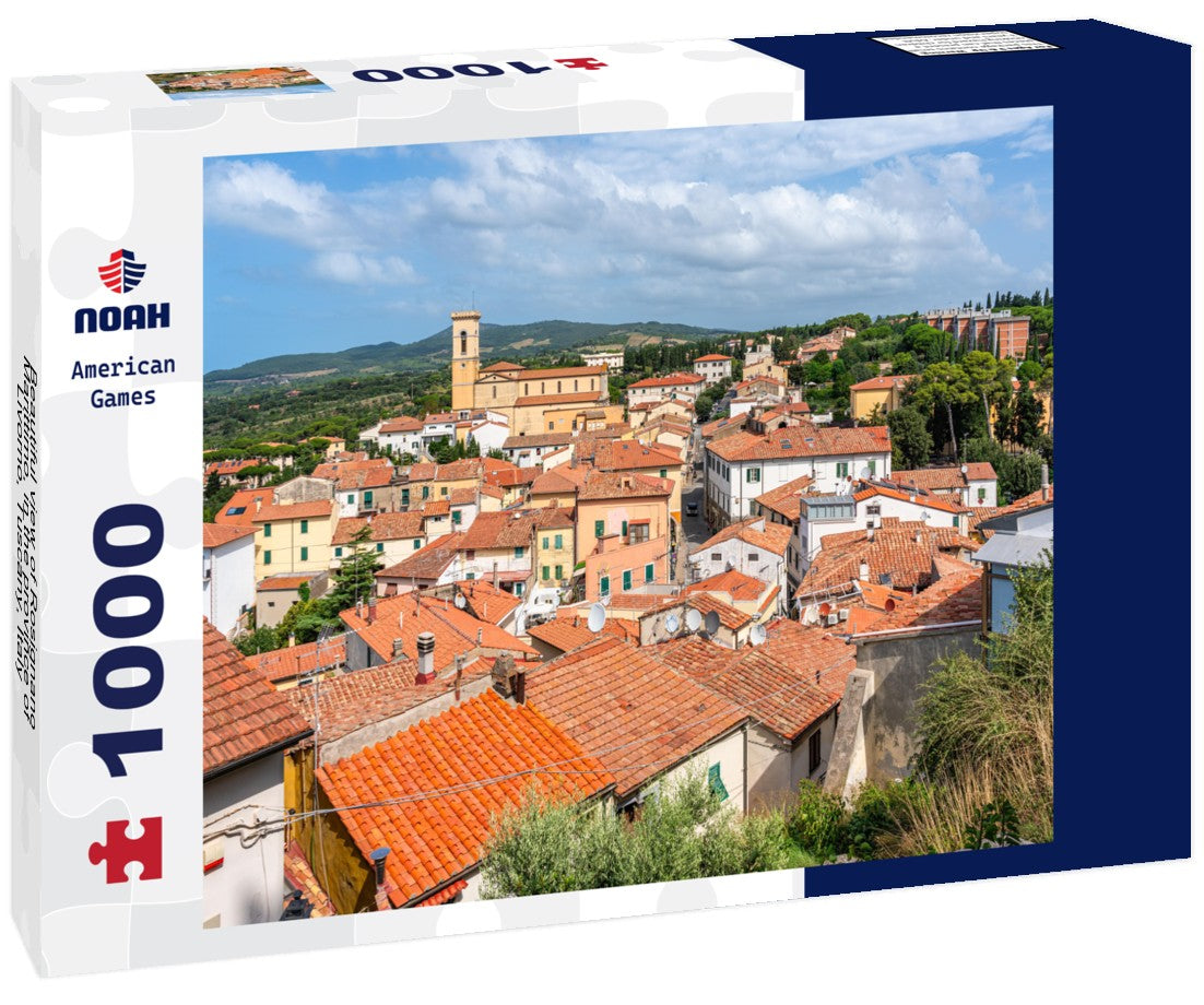 Noah Jigsaw Puzzle Beautiful view of Rosignano Marittimo, in the province of Livorno, Tuscany, Italy 1000 pieces
