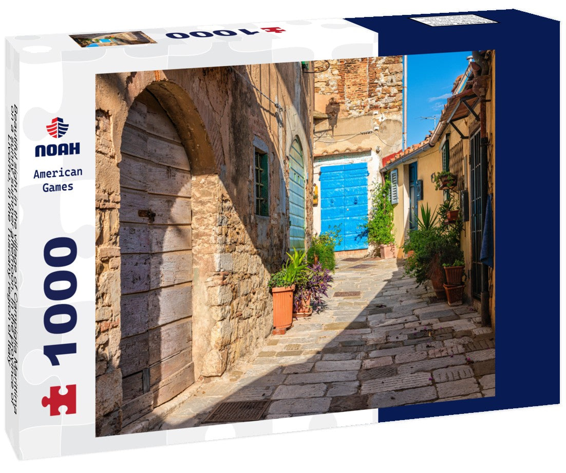 Noah Jigsaw Puzzle Beautiful sight in the village of Campiglia Marittima, on a sunny summer afternoon. In the province of Livorno, in the Tuscany region of Italy 1000 pieces