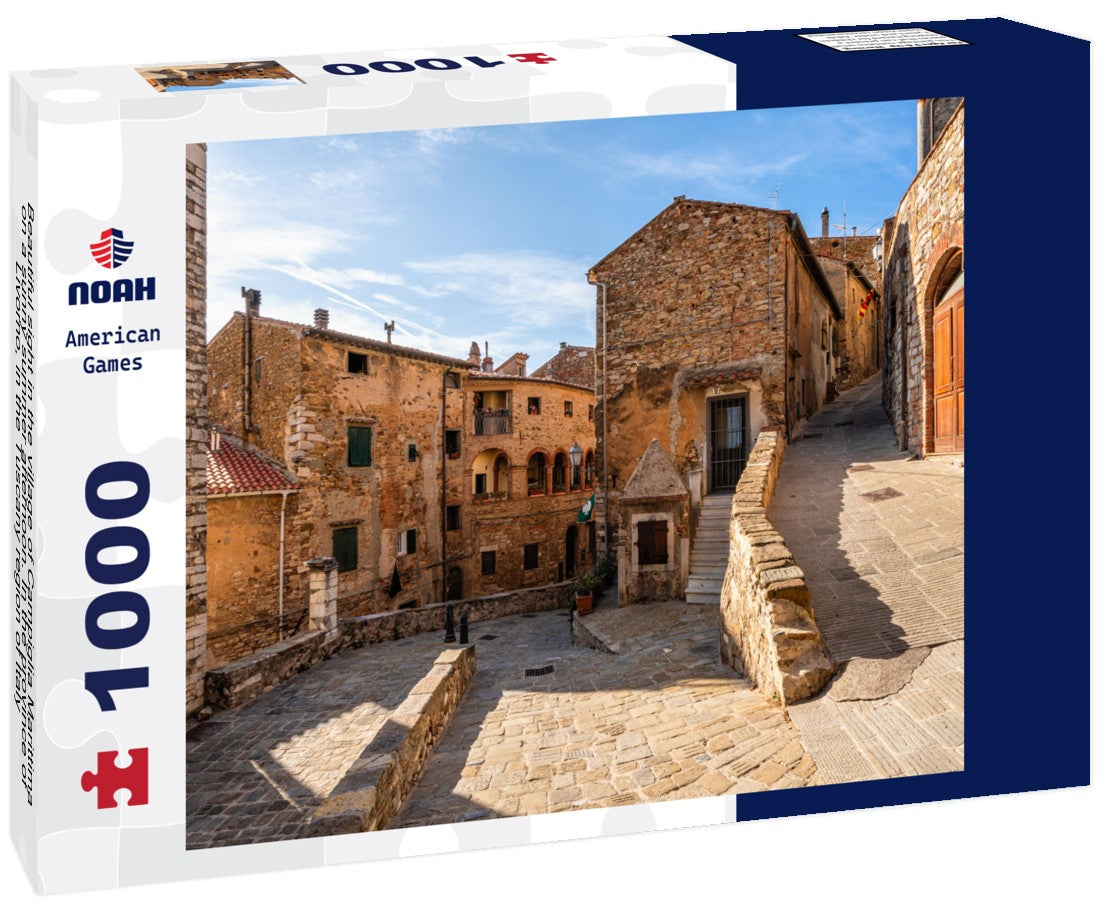Noah Jigsaw Puzzle Beautiful sight in the village of Campiglia Marittima, on a sunny summer afternoon. In the province of Livorno, in the Tuscany region of Italy 1000 pieces